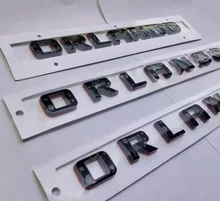 Chrome Black Red Base Letters Emblem for Chevrolet ORLANDO Car Styling Side Fender Trunk Badge Nameplate Logo Sticker