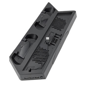 

Stand Cooling Fan Vertical Stand Controller Charger Charging Dock Station Games Storage for PS4 Pro Slim