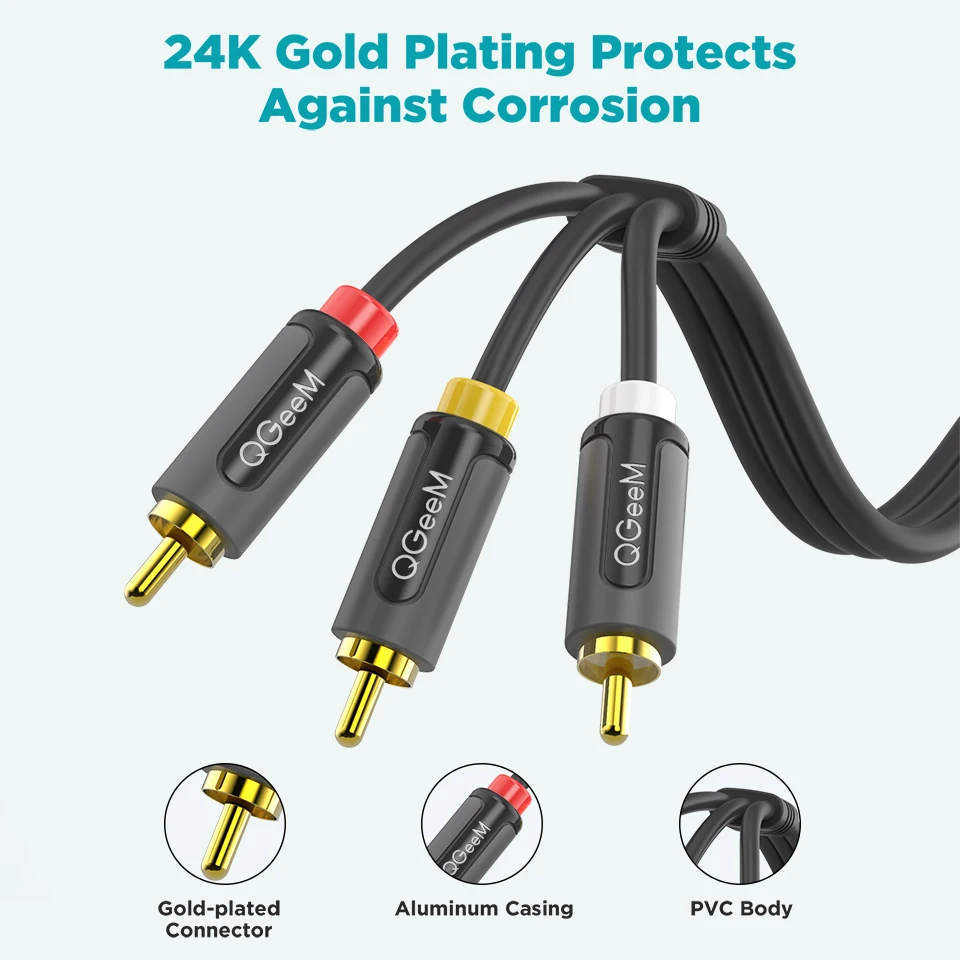 QGeeM 3RCA-3RCA ̺  Ŀ й  ̺ RCA Male-Male ׷ Aux ̾ TV ڽ CD DVD VCD    Ȩ þ ܼ ͽ  ڽ Ŀ 