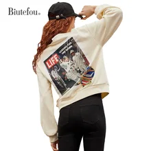 2020 Spring sweatshirt new arrival women print long sleeve ins loose sweatshirt
