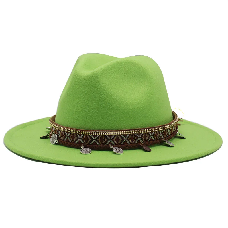 Fedora Hat Women Men Fashionable Church 