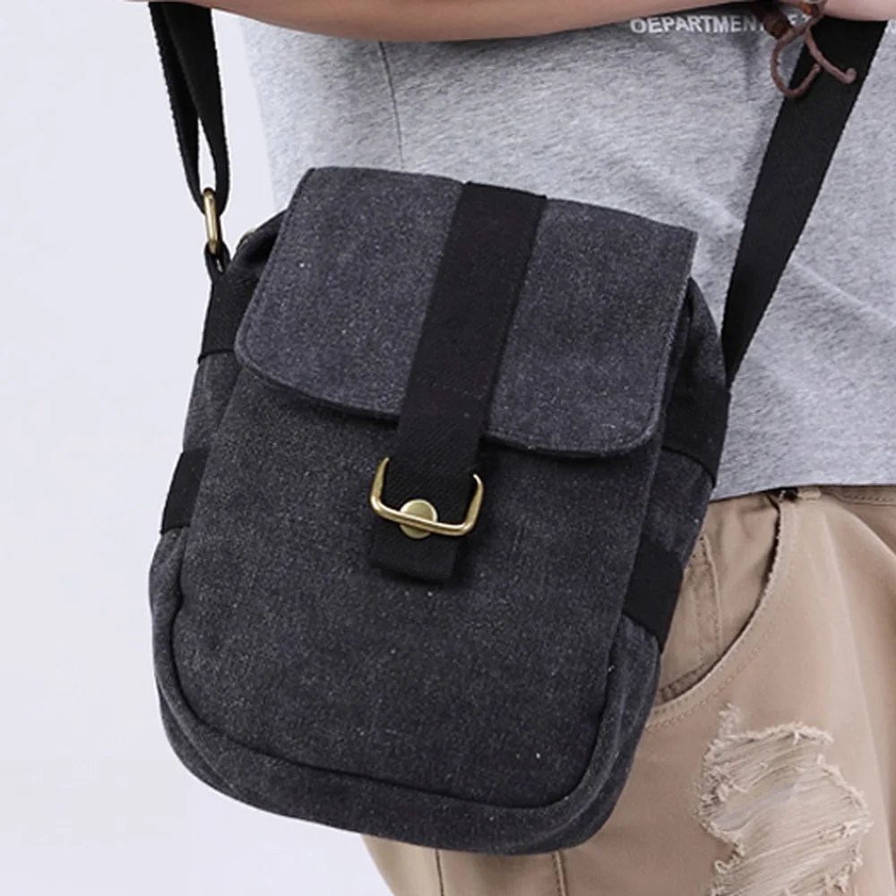 

Men Trend Small Shoulder Bag Shoulder Bag Canvas Bag Korean-style Men's Bag Shoulder Bag Summer Casual Shoulder Bag