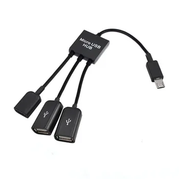 

USB Switcher 3 in 1 USB OTG Cable Adapter Micro USB Hub USB OTG Adapter for Smartphone Adapter Tablet pc Phone USB Hubs-L909