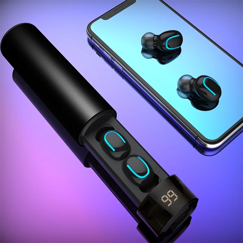 TWS беспроводные наушники Bluetooth 5,0 3D стерео IPX5 водонепроницаемые сенсорные Bluetooth спортивные наушники powebank 3500 мАч