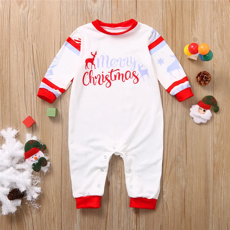 Рождественский пижамный комплект; Семейные комплекты; пижамный комплект для взрослых и детей; Детский комбинезон; Рождественская семейная одежда для сна; семейный образ на год