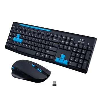 

New 2.4G Wireless Gaming Keyboard + Mouse Set Combo for Desktops Laptops PC gaming computer