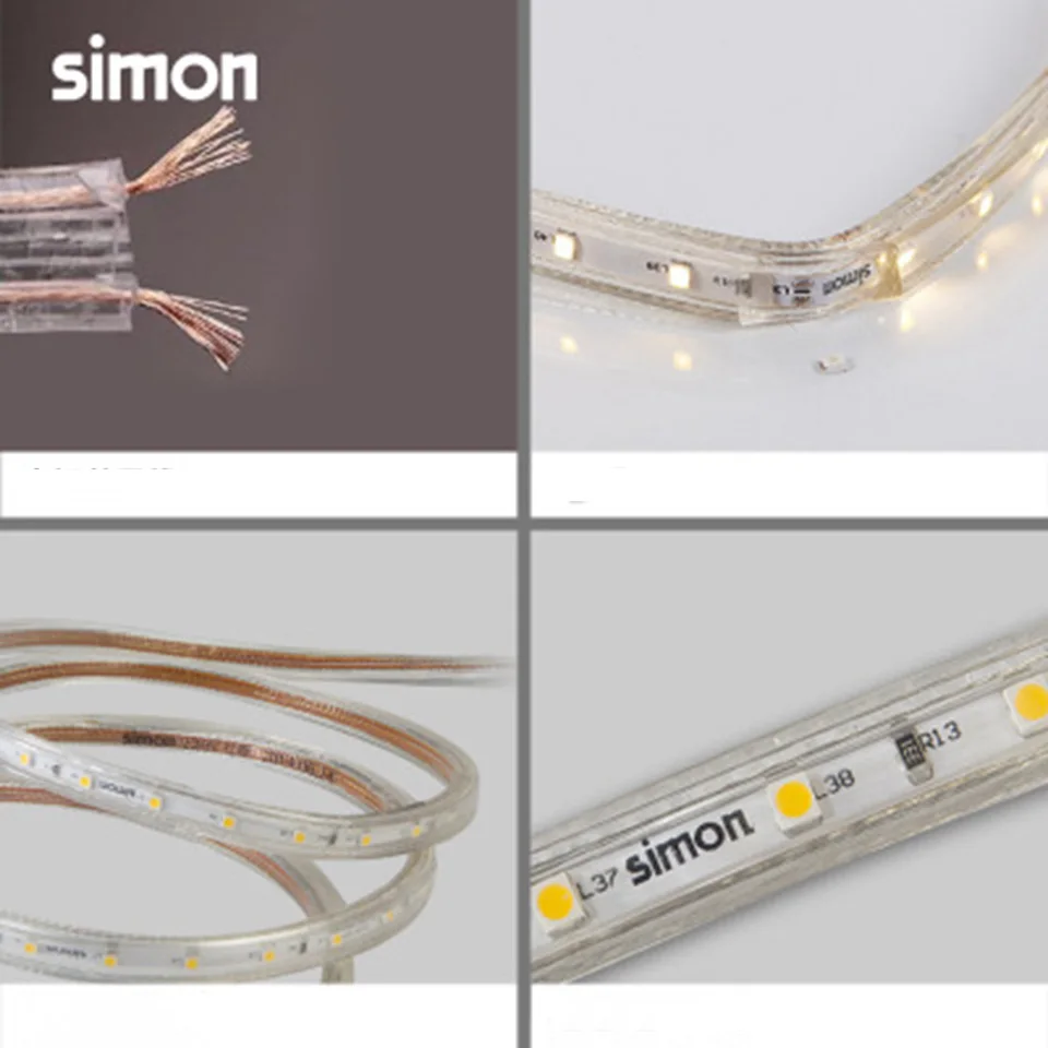 SMD3528 RGB светодиодный светильник водонепроницаемый гибкий бар 120 светодиодов/м 1 м ~