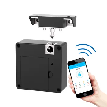 Cerradura de armario Invisible con Bluetooth, Sensor RFID, cajón inteligente de seguridad sin llave, sin taladro, Android IOS desbloqueo por aplicación