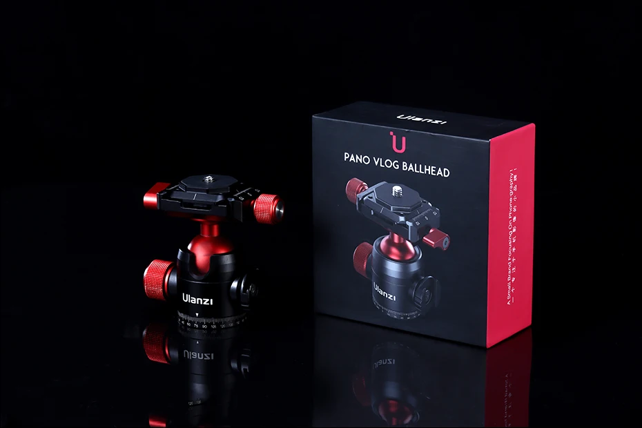 U-70 Metal Mini Ballhead Pan Cold Shoe Double Panoramic Tripod Head for DSLR Cam