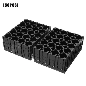

Lithium Battery Cells Plastic Case Holder 4x5 Slots Rechargeable Batteries Stand Rack Storage Bracket Holder 50pcs