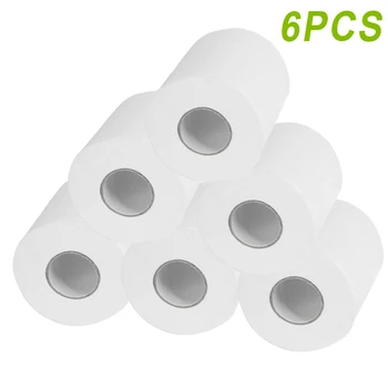 

6 Rolls Toilet Paper Bulk Rolls Bath Tissue Bathroom White Soft 4 Ply for Home New J2Y