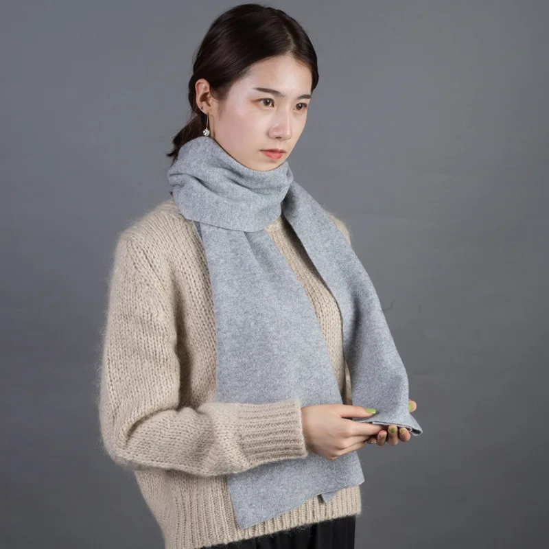 

Fu Yun Lai Cashmere Scarf Autumn & Winter Solid Color COUPLE'S Scarf for Both Men And Women 12-Color Warm Cashmere Wool Scarf