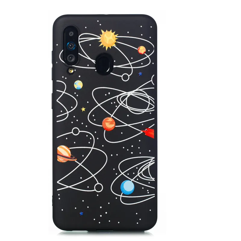 Силиконовый чехол для телефона Funda samsung Galaxy A70 A705F A705 A60 A50 A40 A30 A20 A10, мягкий ТПУ чехол s, задняя крышка - Цвет: D