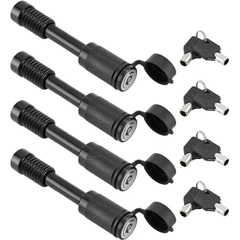 

Trailer Hitch Receiver Lock Pin, Black Receiver Lock, Suitable for Class III Hitch, Trailer, Truck, Car, (Pack of 4)