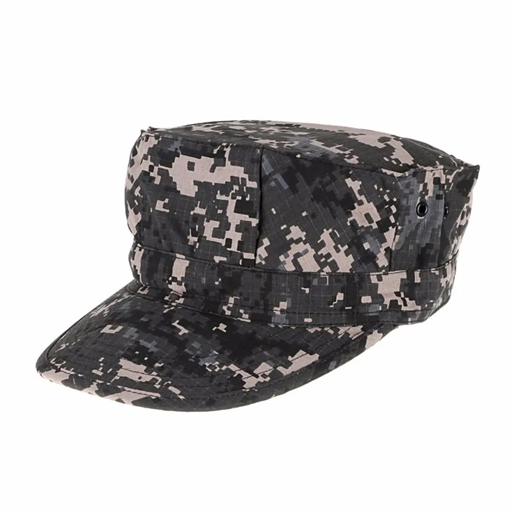 Mens Military Octagon Hat Army Ranger RipStop Soldier Combat Cap Camouflage Hats 