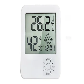 

Electronic dry temperature hygrometer large screen alarm clock high precision thermometer desk mounted