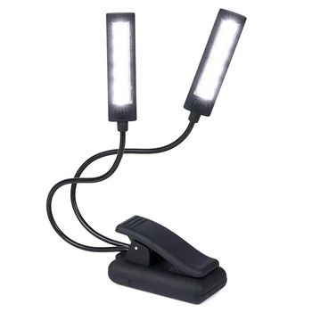 

Music Stand Light Clip On LED Lamp - No Flicker, Fully Adjustable, 6 Levels of Brightness - Also for Book Reading, Orchestra, Mi