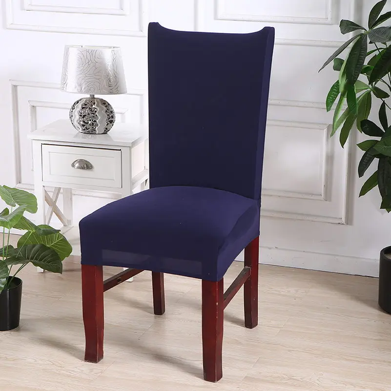 Color 1 Modern Solid color Stretch Elastic Chair Covers Spandex Removable Slipcovers Chair cover for Dining room Banquet Wedding Kitchen - Цвет: Color 1