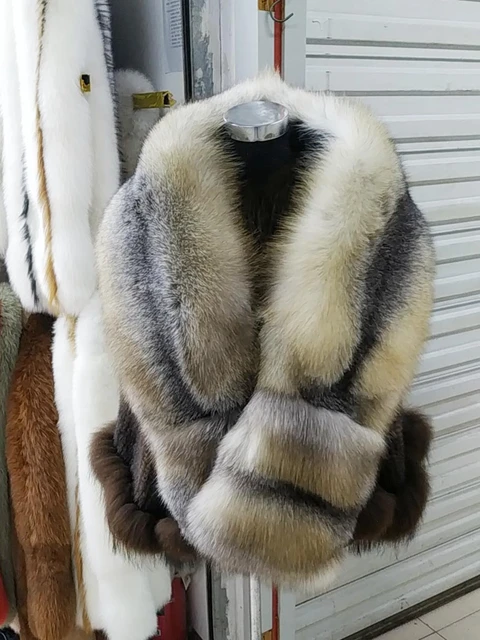 Women Natural 100% Real Fox Fur Scarf Winter Warm Silver Fox Collar Luxury  Scarves Genuine Whole Skin Big Shawl Decorate Wrap - AliExpress