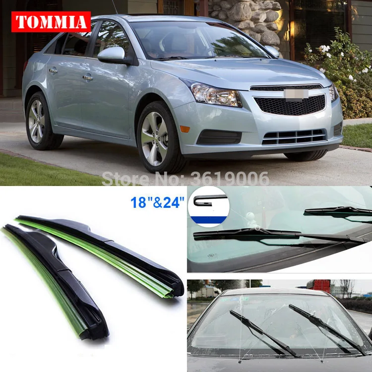 2 шт передние мягкие резиновые щетки стеклоочистителя ветрового стекла для Chevrolet