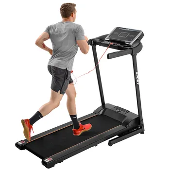 

Folding Electric Treadmill 1-12.5km/h Home Fitness Equipment Indoor Training Exercise Machine 12 Preset Programs 3 Modes Black