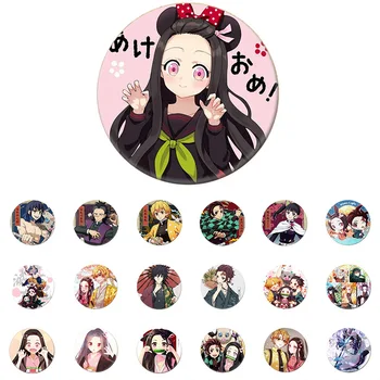 

Demon Slayer: Kimetsu No Yaiba Brooch, Japanese Anime Brooches & Pins For Clothes, Bags, Caps And Pencil Cases