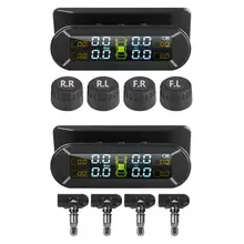 Прочный автомобиль TPMS Солнечная зарядка через usb система контроля давления в шинах Система контроля давления в шинах с 4 датчиками