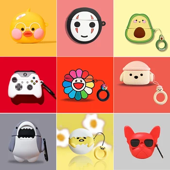 

3D Earphone Case for Huawei Freebuds 3 Case Silicone Cute Toast Dog Cartoon Cover for Huawei Freebuds 3 Pro Cases with Keychain