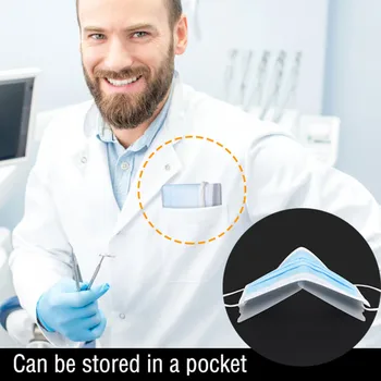 

2020 Waterproof Portable Face Masks Organizer Dustproof Foldable Cleaning Box 30pc Dust Proof Caja Para Guardar Mascarillas