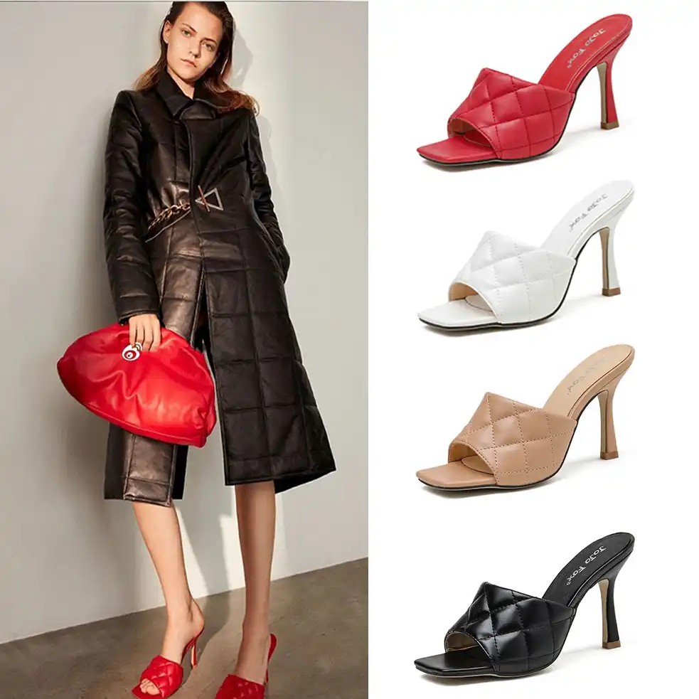 Red quilted heels Clearance