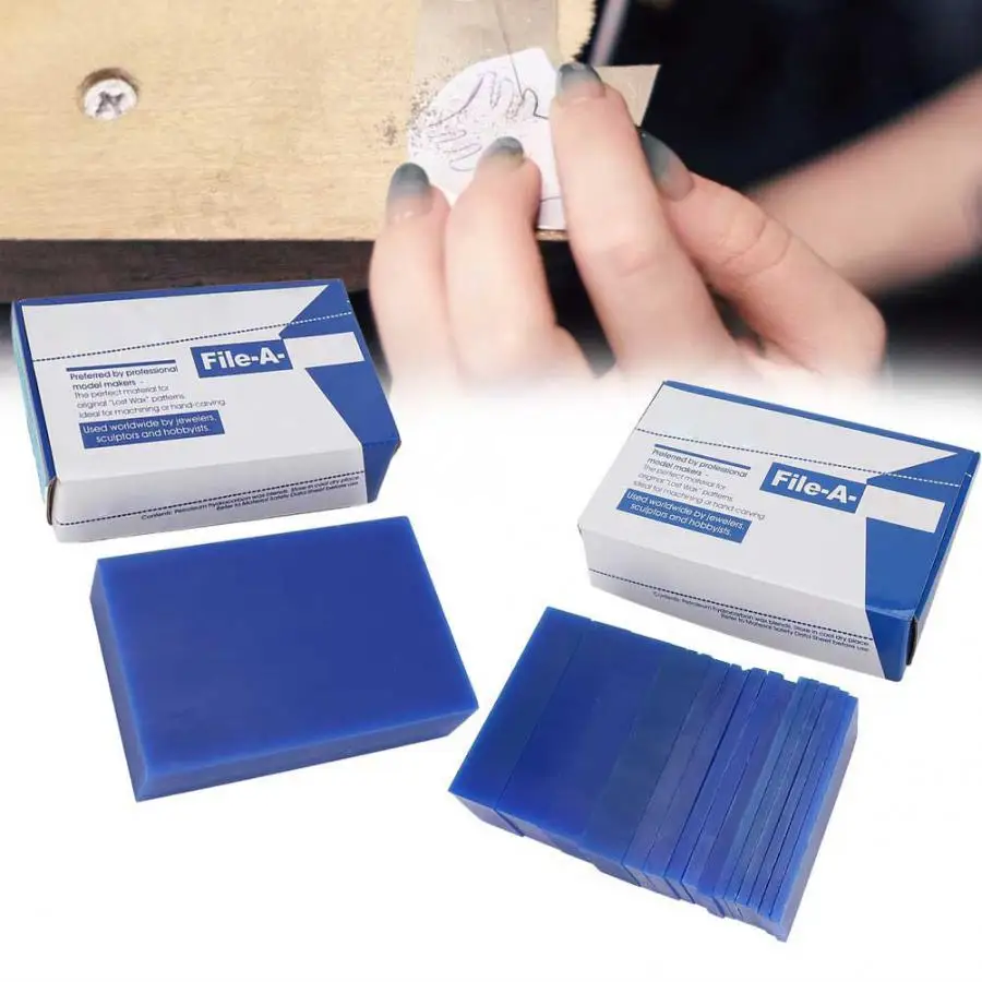 

Professional Blue Wax Block Jewelry Carving Tool Making Model Jewelry Processing Making Carving Accessory Tool for Jeweler l