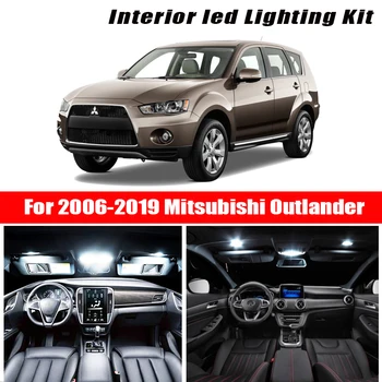 

For 2006-2019 Mitsubishi Outlander White car accessories Canbus Error Free LED Interior Light Reading Light Kit Map Dome License