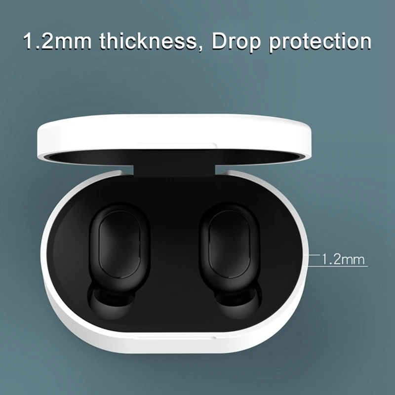 Силиконовый чехол для оригинальных наушников Xiaomi защита от падения Redmi Airdots защитный чехол для зарядки чехол для Redmi Airdot