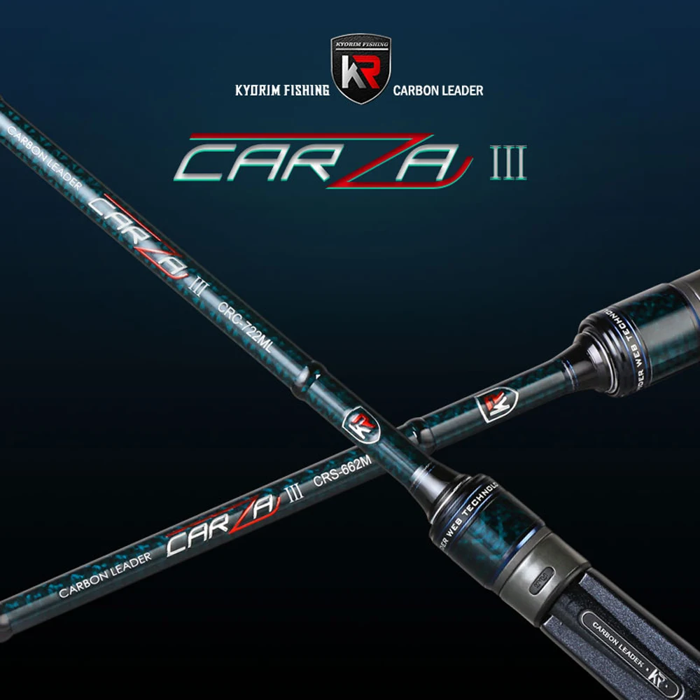 Kyorim Brand Carzaiii Baitcasting Spinning Carbon Rod Fast Action Bait