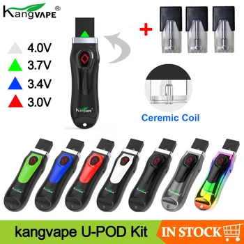 

Original kangvape U-POD Vaporizer Kit 650mAh Battery Vape Pen With 2pcs Ceramic coil Pod Cartridge Vape Starter Kit