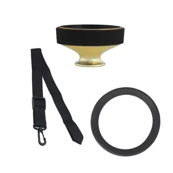 

3pcs Alto Saxophone Silencer Set ABS Mute+Mute Ring+Sax Universal Neckband Woodwind Accessories professional musical instruments