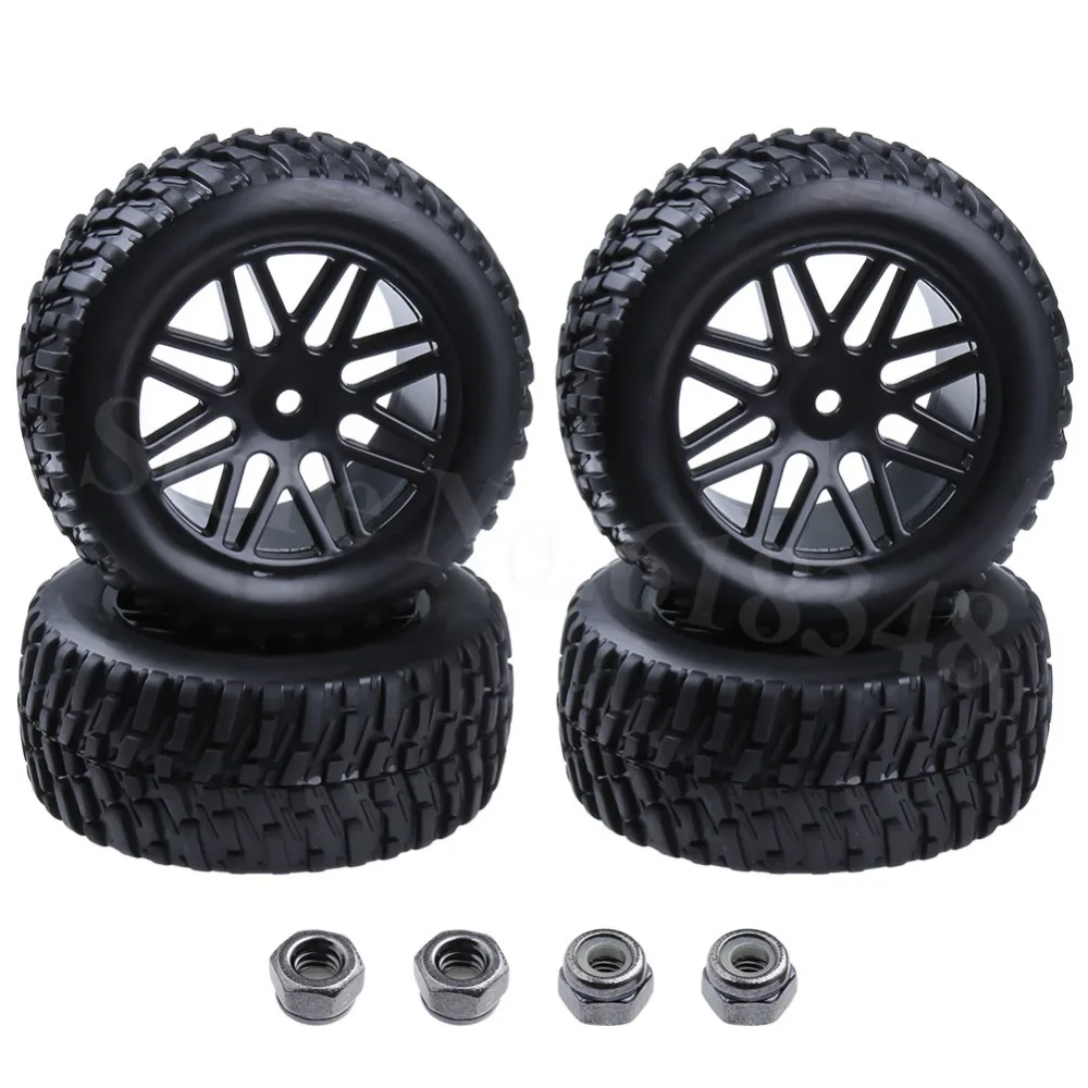 4 шт. 2 дюйма RC Rally Monster шины и колеса для 1/10 Scale превышает Электрический внедорожный