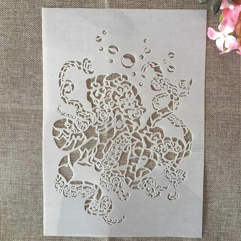 

A4 29cm Mandala Octopus DIY Layering Stencils Wall Painting Scrapbook Coloring Embossing Album Decorative Template