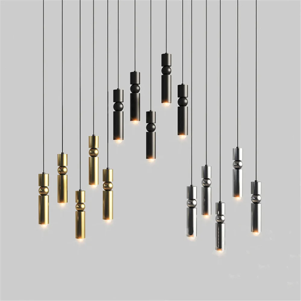 Simple Loft Decor LED Pendant Light Modern Macaroon Iron Single Head Hanging Lamp Home Lighting Fixtures Indoor Luminaire (12)
