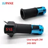 1Pair 24-80V Voltage LED Display Half Twist Throttle Grip Handlebar Speed Control scooter Accelerator  Electric Bike Motorcycles ► Photo 1/6