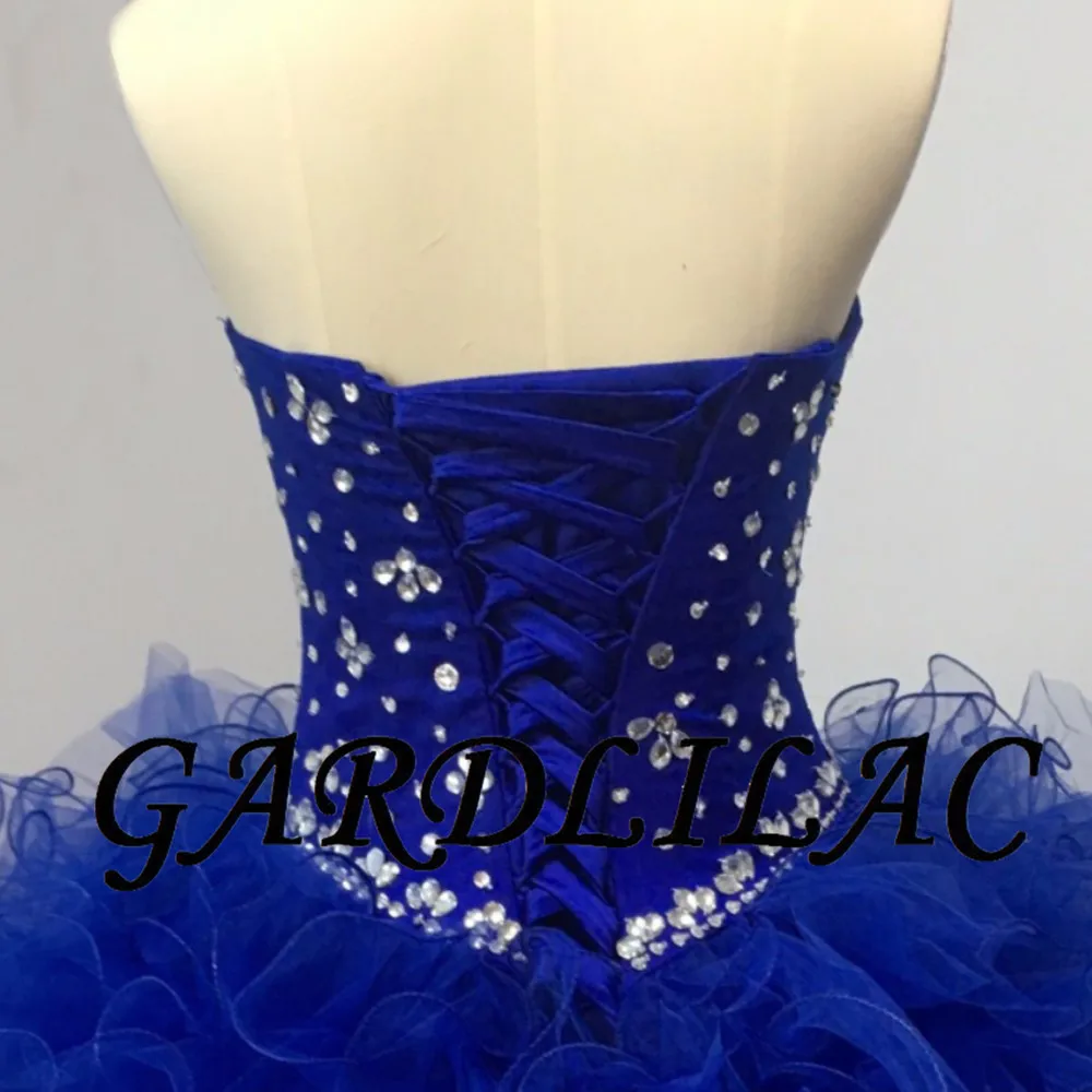 Красное платье Quinceanera Beadings Кристальный Тюль платья 15 лет Дебютант Милая шея Vestidos De 15 Anos