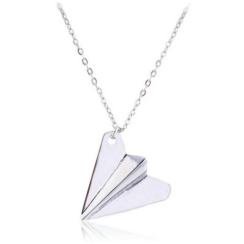 Harry Style Paper Airplane Pendant Necklace Jewelry Chain Collar Choker Necklace Gifts For Friends Famliy