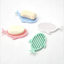 Милые мыло КИТ Держатель Портативный Ванная комната душа мыло коробочка, мыльница: отделение для хранения ювелирных изделий лоток держатель Чехол Контейнер всасывания сухой CleaningF1118