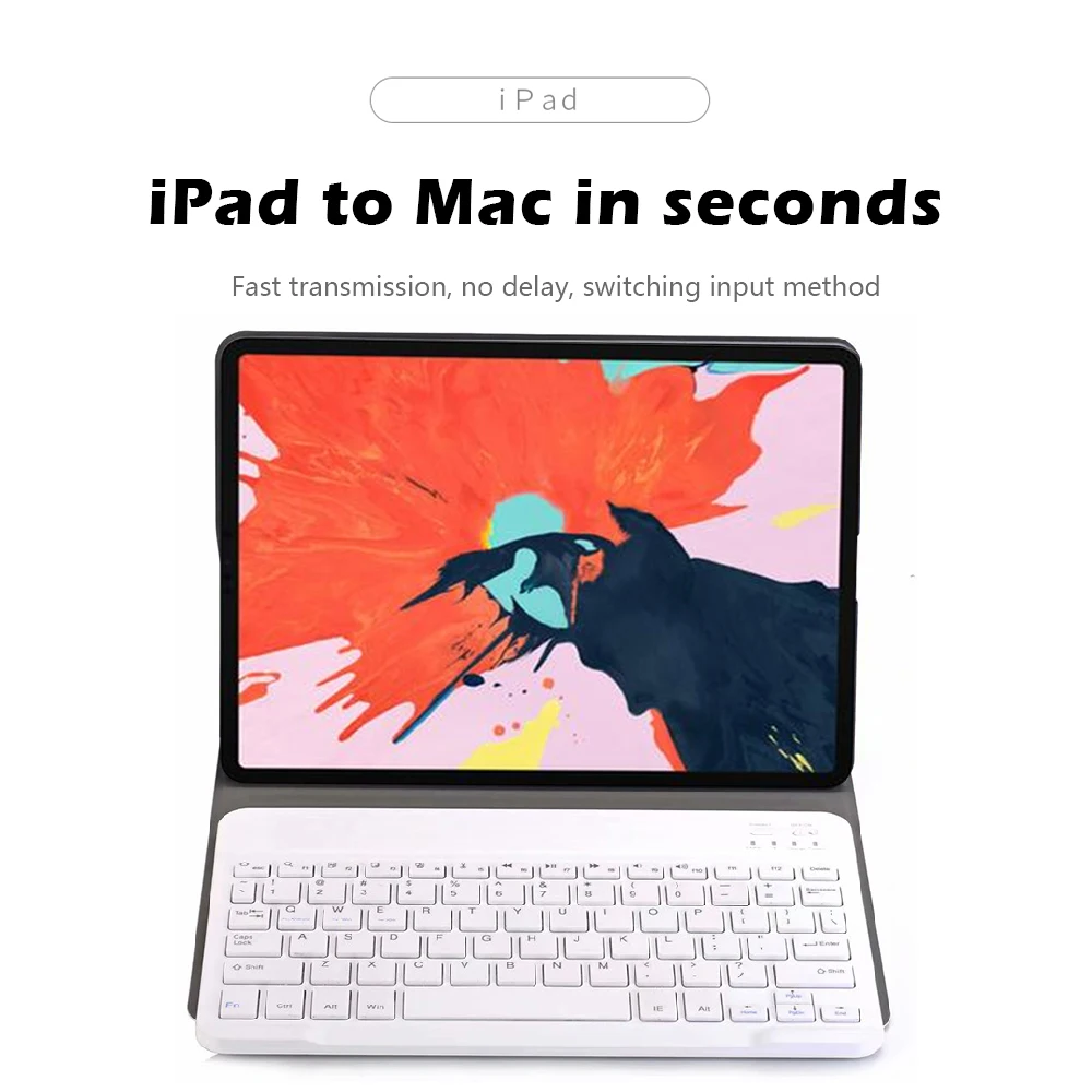 Для iPad Pro 11 дюймов пластиковая Съемная Bluetooth клавиатура с тонким овечьим узором из искусственной кожи защитный чехол для планшета