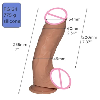 G124 Big Realistic Dildo with Lifelike Veins for G-Spot Stimulation Female Sex Toys Sexual Shop Silicone Dildofor Women