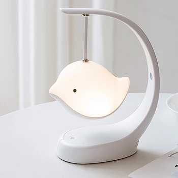 

Cute Bird-shaped LED Colorful Lights Bluetooth Music Lamp Wireless Speaker Creative Night Lamp Support AUX Bedroom Decor