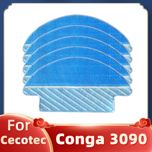 Main Side Brush Hepa Filter Mop Cloths Rag Replacement For Cecotec Conga 3090 Robotic Vacuum Cleaner Spare Parts Accessories 5 Mop