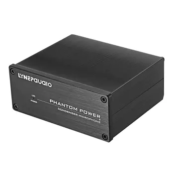 

A963 Professional Condenser Microphone Microphone 48V Phantom Power Supply Black Adapter