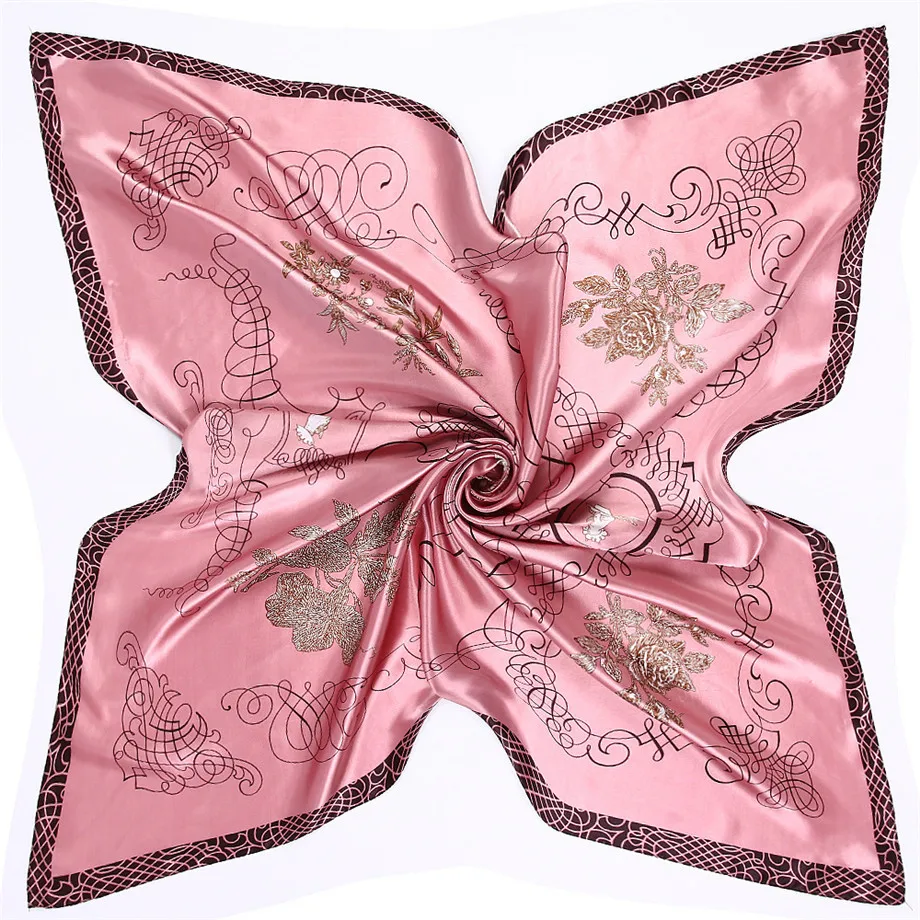 Богатый дерево бренд зимний шелковый шарф Женская Косынка женский платок мода бандана шарфы платок для дам