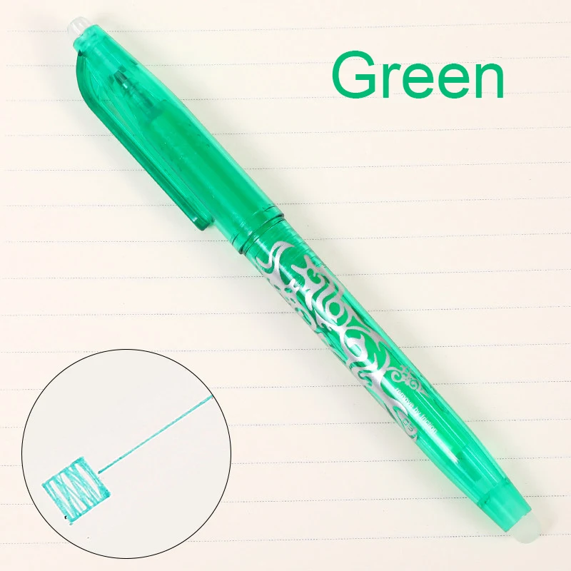 Green 8 цветов многоцветные стирающиеся ручки стержень моющаяся ручка милые 0,5 мм цвета гелевая ручка Kawaii письменные принадлежности для рисования канцелярские принадлежности - Цвет: Green